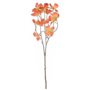 Crenguta artificiala flori cornus portocaliu 73 cm