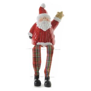 Figurina Santa cu picioare textil