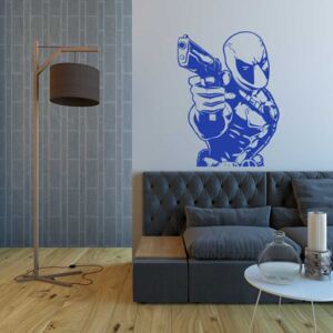 GLIX Deadpool - autocolant de perete Albastru 50x35 cm