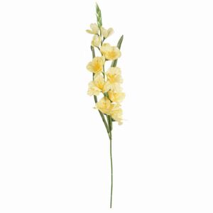 Floarea artificiala gladiola galbena 78 cm