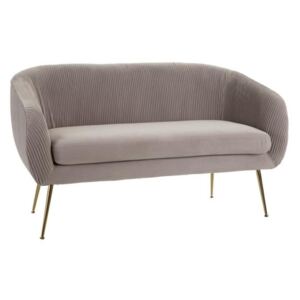 Canapea cu 2 locuri din textil Sofa Grey Fabric/Metal