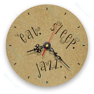 Ceas de perete - Eat, Sleep, Jazz