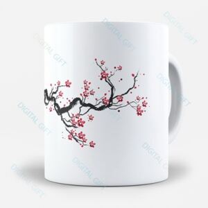 Cana ceramica - Flori de cires japonez