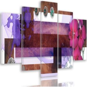 CARO Tablou pe pânză - Composition With Orchid 100x70 cm