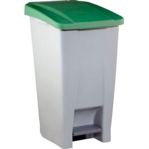 Coș de gunoi cu pedală Gastro 60 l, cenușiu/verde