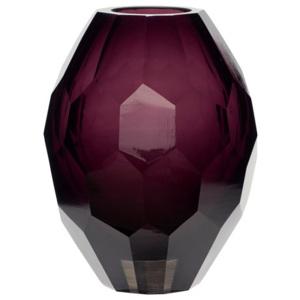 Vaza mov din sticla 13x17 cm Hubsch