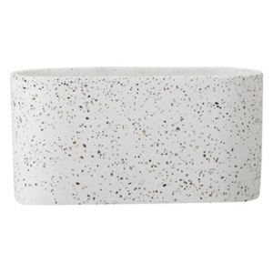 Ghiveci gri din ciment si terrazzo 20x10x8 cm Bloomingville