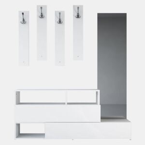 Set mobilier din lemn pentru hol Charles White, lățime 137 cm