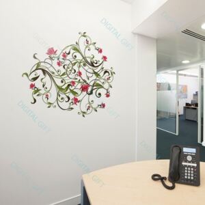 Sticker pentru perete - Ornament floral