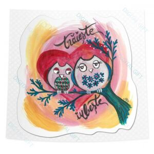 Sticker clasic - Traieste si iubeste!