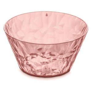 Bol salată din plastic Tantitoni Crystal, 700 ml, roz pal