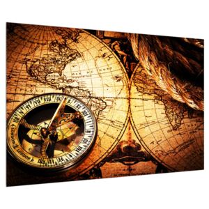 Tablou istoric cu harta lumii (K011363K9060)
