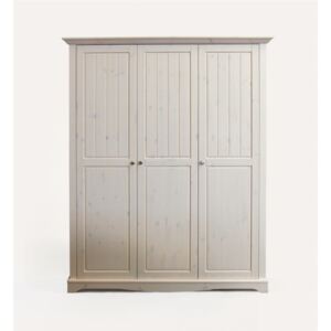 Dulap din lemn de pin Steens Lotta, 201,8 x 169,3 cm, alb