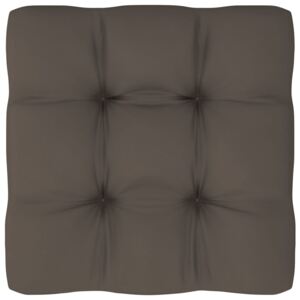 Pernă canapea din paleți, gri taupe, 70x70x12 cm