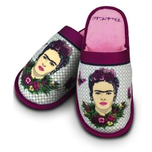 Papuci Frida Kahlo - Violet Bouquet