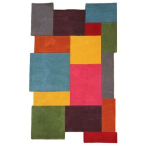 Covor Modern & Geometric Collage, Lana, Multicolor, 90x150
