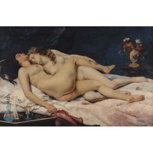 Le Sommeil, 1866 Reproducere, Gustave Courbet