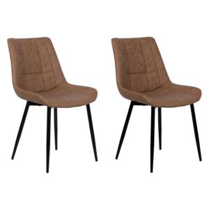 Set 2 buc. scaune pentru sufragerie Morose (maro auriu). 1009938