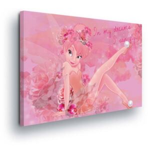 Tablou - Pink Disney Decoration with the Fairies 60x40 cm