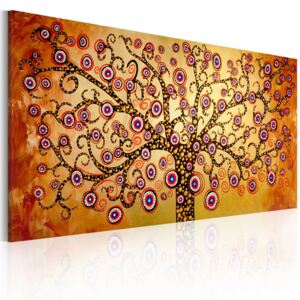 Mână pictată imagine Bimago - Peacock tree 120x60 cm