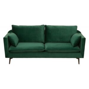 Canapea verde din catifea 210 cm Famous Green Invicta Interior