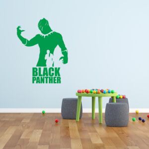 GLIX Avengers Black Panther - autocolant de perete Verde 30x20 cm