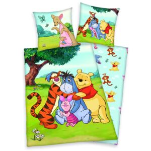 Lenjerie de pat ''Disney's Winnie Pooh'' pentru copii - Verde