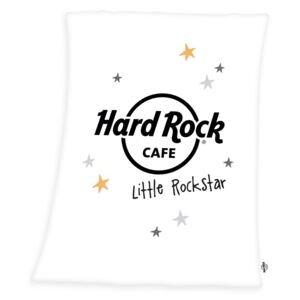 Pătură Hard Rock Café, pentru copii, 75 x 100 cm - Alb