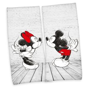Set 2 Prosoape pentru copii Disney's Mickey & Minnie - Rosu