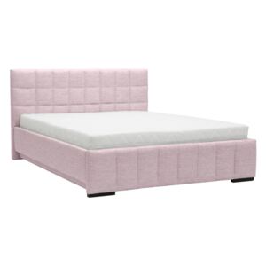 Pat dublu Mazzini Beds Dream, 140 x 200 cm, roz deschis
