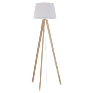 Lampadar maro/alb din lemn 160 cm Keny Unimasa
