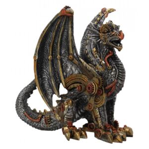 Statueta dragon steampunk Protectorul mecanic 20 cm