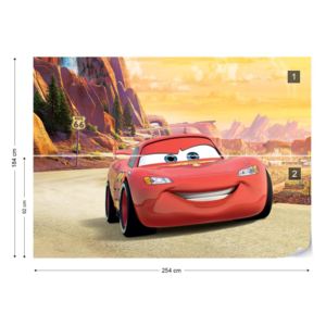 Fototapet - Disney Cars Vliesová tapeta - 254x184 cm