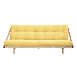 Canapea extensibilă textil galben Jump Natur