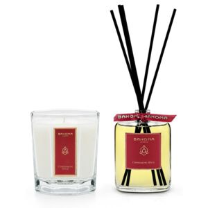 Set lumânări parfumate și difuzor cu aromă de scorțișoară și cuișoare, în cutie de cadou Bahoma London