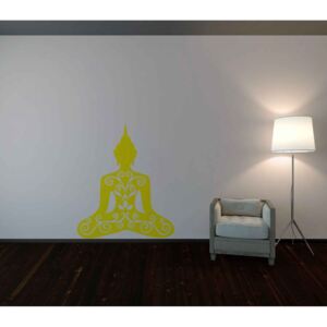 Meditation - autocolant de perete Galben 50 x 60 cm