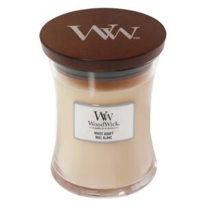 WoodWick smantanii/crem parfumata lumanare White Honey vaza medie