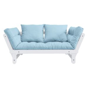 Canapea extensibilă Karup Design Beat White/Light Blue