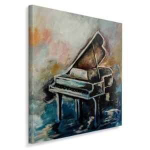 CARO Tablou pe pânză - Piano 30x30 cm