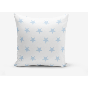 Față de pernă cu amestec din bumbac Minimalist Cushion Covers Light Blue Star, 45 x 45 cm