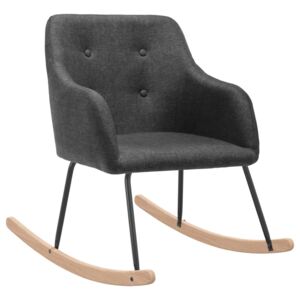Scaun balansoar, gri închis, material textil