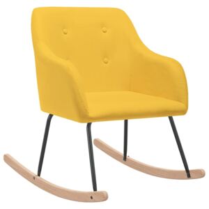 Scaun balansoar, galben, material textil