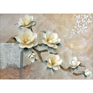 Fototapet Abstract Welcome Flowers Hartie 200x300 cm