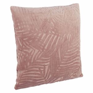 Perna decorativa din catifea roz pudrat Anitha 40 cm x 40 cm