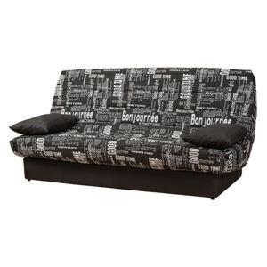 Canapea Click Clack The Sofa Bonjournee Black Petite, 183/82/88 cm