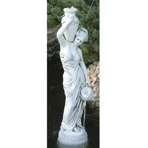 Statuie deco gradina 'Noelia' H 135 cm alba
