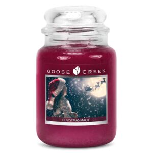 Lumânare parfumată în recipient de sticlă Goose Creek Christmas Magic, 150 ore de ardere