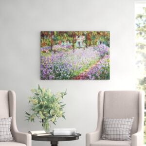 Tablou canvas Irises in Monet's Garden , 70 x 100 cm