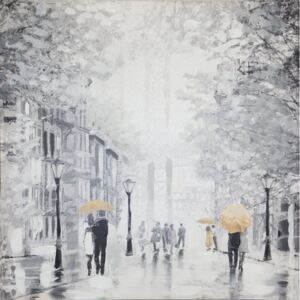 Tablou canvas Rainy Manhattan, 52 x 52 x 3 cm