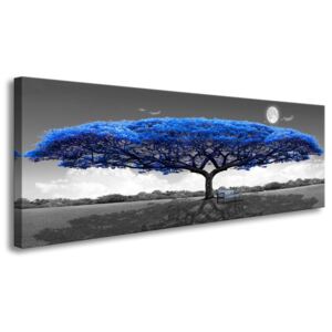 Tablou canvas Blue Tree , 40 x 120 x 2 cm